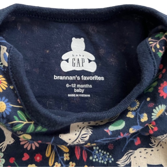 NEW Gap Baby Brannan’s Favorites Floral Onesie Bodysuit 6-12M - Picture 4 of 5